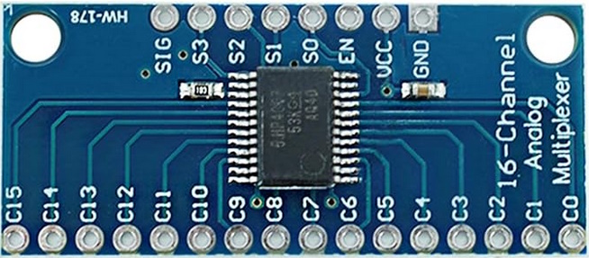 width: 287px 16-pin multiplexer