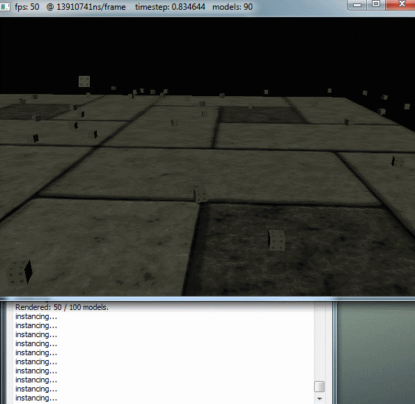 Renderer with global directional ambient light.