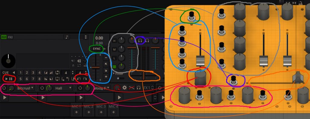 CAD layout vs Mixxx