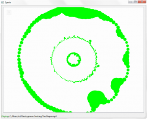 Spectre visualizing music.