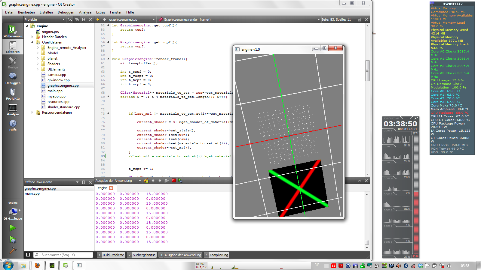 Scrollable tile list test.